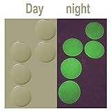 Bettli 100-piece Glow in Dark Clear Epoxy Stickers for Bottle Cap Pendants, 1-inch, Clear
