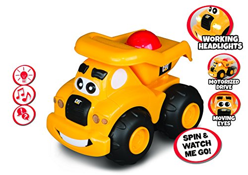 Toy State Pre-School Lights and Sounds Caterpillar CAT Roll and Go Dump Truck Vehicle