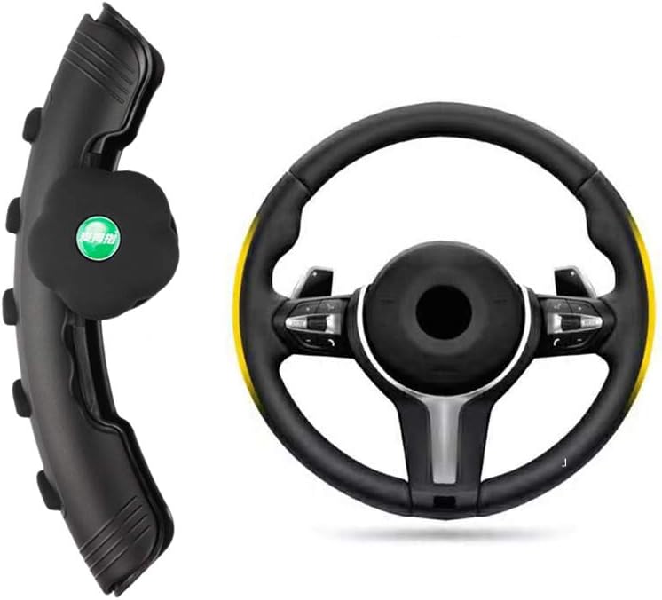 MeiDeS Steering Wheel Cover with Spinner Auxiliary Booster Aid Control Handle Power Handle Ball Universal Steering Wheel Cover (Black, Single)