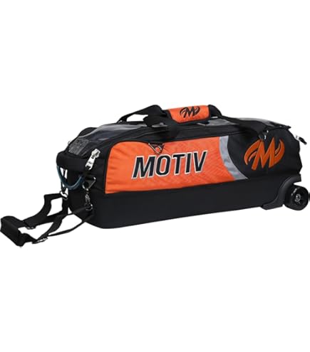 Amazon.com: MOTIV Apex Triple Slim-Roller Bowling Bag With Shoe