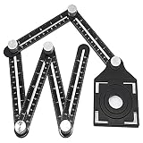 Multi-Angle Ruler Angle Adjustment Ruler Enhanced, Multi Angle Template Tool, Magic Angle, Expert Angle Solid, Angle Copier, Shapes, Instant Templates (Six Sides)