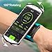 VUP Wristband Phone Holder for iPhone Xs Xs Max XR X 8 8 Plus 7 7 Plus 6S 6 5S Samsung Galaxy S9 S8 Plus S7 Edge, Google Pixel, 180° Rotatable, Great for Hiking Biking Walking Running Armband (Blue)