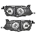 Brock Replacement Driver and Passenger Headlights Headlamps Compatible with 81150-1A491 81110-1E221