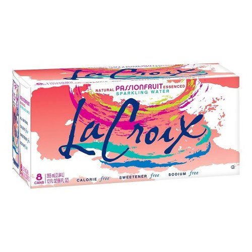 La Croix Sparkling Water, Passion Fruit, 12 oz Can (Pack of 8)