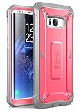 Samsung Galaxy S8 Case, SUPCASE Full-Body Rugged Holster Case with Built-in Screen Protector for Galaxy S8 (2017 Release), Not Fit Galaxy S8 Plus, Unicorn Beetle Shield Series - Retail Package (Pink)