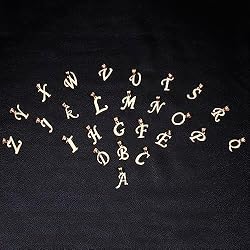 Kalapure Initial Pendant 14K Gold Alpahbet Letter