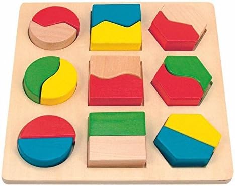 Woodyland 16 x 16 cm Didactic Toys Shape Puzzle (18-Piece) by Woodyland