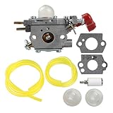 Savior TB430 C1U-P27 Carburetor with Gasket Fuel Line for MTD 753-06288 Troy Bilt TB2044XP Carburetor MS2550 MS2560 MS9900 RM430 TB2MB Zama Carburetor