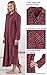 PajamaGram Women's Flannel Nightgown Plaid - Nightgown Womens, Red, L, 12-14
