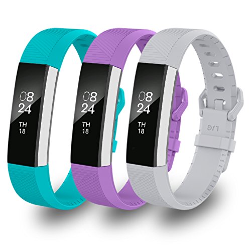 GreenInsync Compatible Fitbit Alta HR Bands for Women, Replacement for Fitbit Alta Band Small Watch Buckle Wristbands for Fitbit Alta/Fitbit Alta HR/Fitbit Ace Strap Bracelets(3Pack)