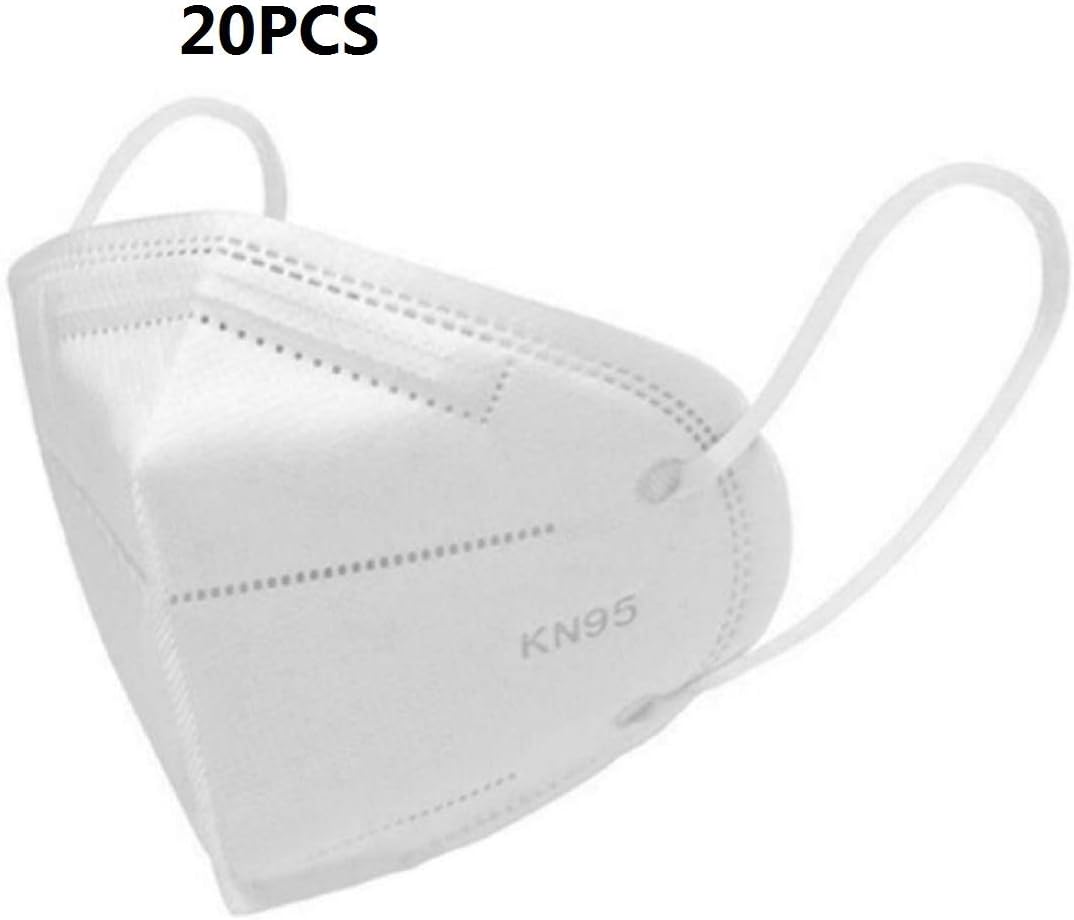 Doubt N95 / Ffp2 / Kn95, Suitable for Men and Women, Fog, dust, Bacterial, Anti-Pollen 20pcs White