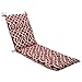 Pillow Perfect Trellis Indoor/Outdoor Split Back Chaise Lounge Cushion with Ties Plush Fiber Fill, Weather, and Fade Resistant, 72.5