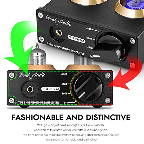 Vacuum Tube Phono Preamp, MM Turntable Preamplifier for Record Player