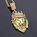 18k Gold Plated King Lion Pendant Necklace with 24