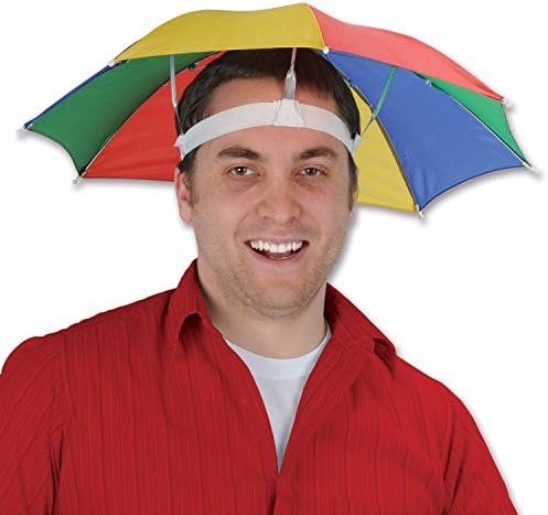 hat with umbrella attached