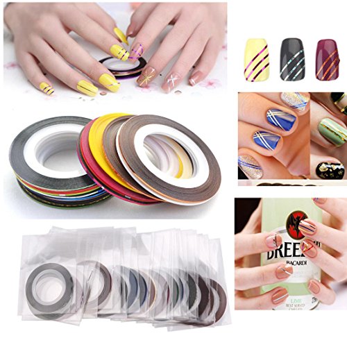 3D Nail Art Accessories Kits 12 colors Natural Real Dry Flower, Nails Rhinestone Pearl Metal Studs Wheel, Multicolor Striping Tape Line, Nail Stickers Decal Decoration Set with Tweezers (SET19A)