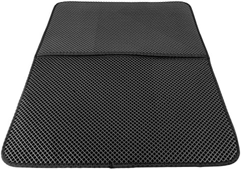 Dilight Cat Litter Mat 22" X 28", Dual-Structure Litter-Trapping Mat with Water-Proof Base, Foldable