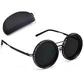 TechTwist adjustable sunglasses with nd9 adjustable tint sunglasses filter adjustable polarized glasses, Adjustable Sunglasses for men, 1-9 Gears adjustable glasses - Eyewear with Adjustable Lens