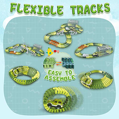 1 Veken+Dinosaurs+Double+Door+Flexible+Jurassic