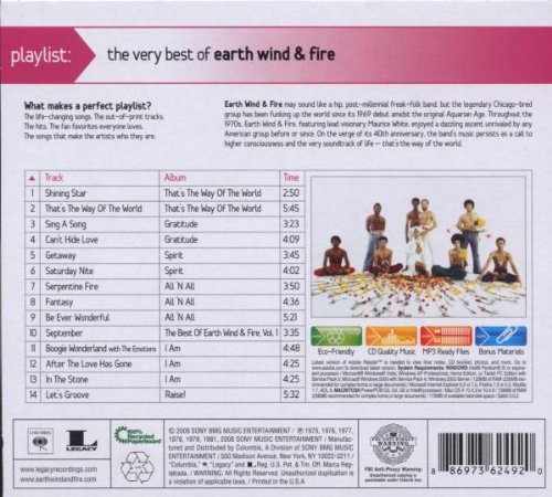 Earth Wind Fire Playlist The Very Best Of Earth Wind Fire Amazon Com Music
