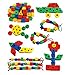 Nextnol 60 PCS,Stringing Beads Set，Jumbo Lacing Beads Toys，6 Strings & Stringing Beads Set Preschool Fine Motor Skills Toys for Occupational Therapy and Autism，Jumbo Primary Stringing Beads