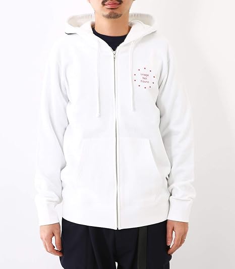 Amazon ロデオクラウンズ ワイドボウル スター フード ジップ パーカー メンズ ホワイト L トレーナー パーカー 通販