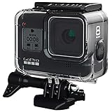 FitStill Waterproof Case for GoPro Hero 8 Black, Protective Underwater Dive Housing Shell with Bracket Accessories for Go Pro Hero8 Action Camera
