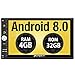 PUMPKIN Android 8.0 Car Stereo Double Din 4GB with GPS and WiFi, Android Auto, Support Fastboot, Backup Camera, USB SD, 7 inch Touch Screen