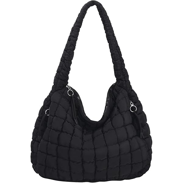 Quilted Bag Bolso COS Acolchado De Nylon Cruzado Mujer Negro