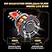 H11 LED Headlight Bulbs 50W 10000 Lumens 6000K Xenon White Extremely Bright COB Chips Error-free Led Conversion Kit H8 H9 Motorcycle and Car Headlight by Max5-2 Yr Warranty