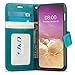 J&D Case Compatible for Galaxy S10e Case, RFID Blocking Wallet Case, Slim Fit Heavy Duty Shockproof Flip Cover Wallet Case for Samsung Galaxy S10e Wallet, Not for Galaxy S10/S10 Plus/S10 5G Aqua