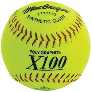 MacGregor X52RE ASA Slow Pitch Synthetic Softball, 12-Inch, Pack of 12