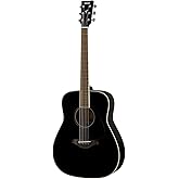 Yamaha FG820 Acoustic Guitar, Black