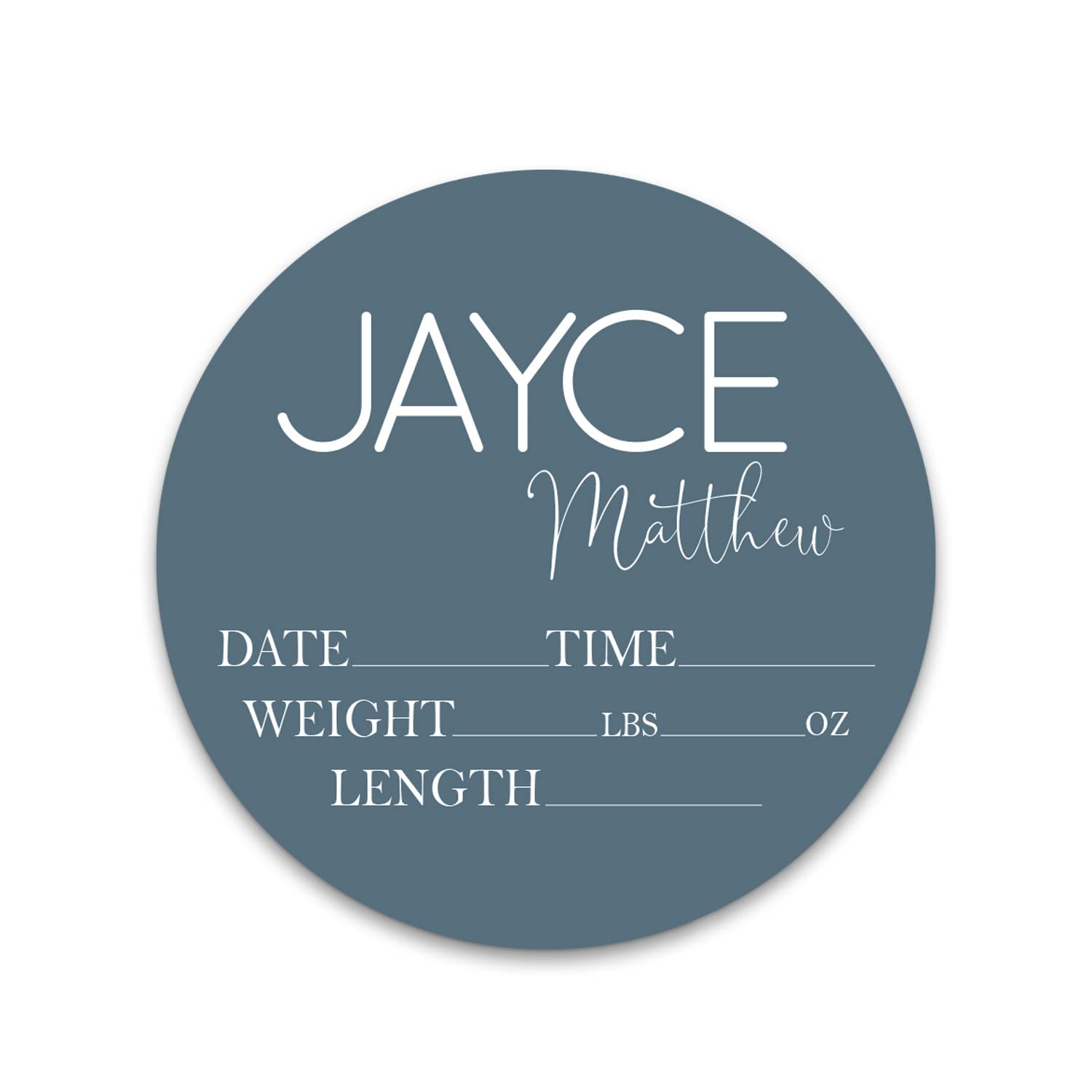 Birth Stat Sign Personalized for Newborn Baby