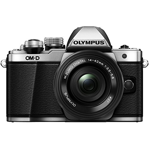 Olympus-OM-D-E-M10-Mark-II-Mirrorless-Digital-Camera-with-14-42mm-EZ-Lens-Silver-64GB-Memory-Microphone-Deluxe-Accessory-Bundle
