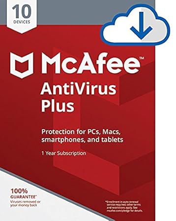 McAfee AntiVirus Plus - 10 Devices [Download Code]