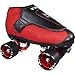 VNLA Junior Code Red Jam Skates for Men and Women - Indoor Unisex Roller Skates for Tricks and Jam Skating- Red/Black