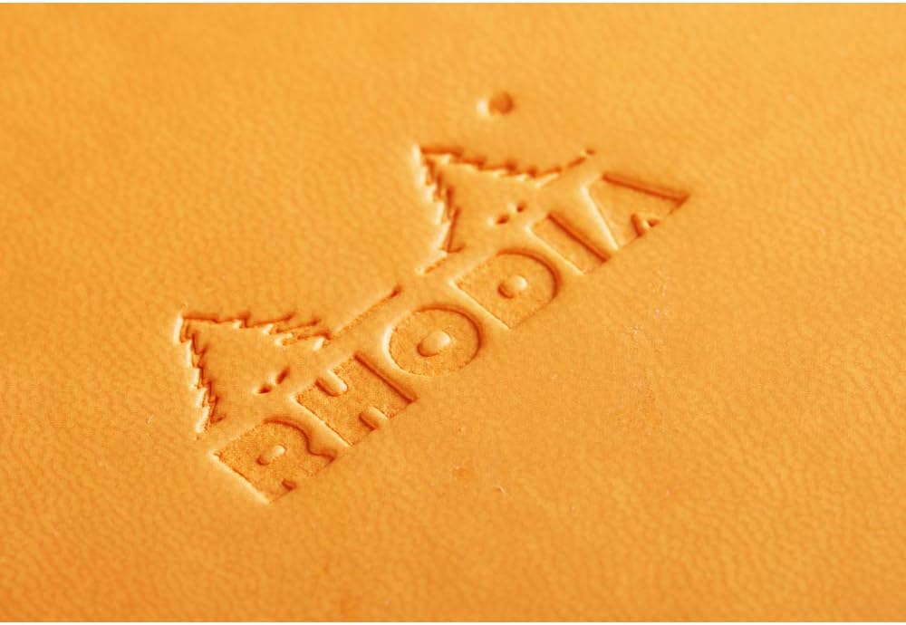 RHODIA 118468C, Rigid Notebook Webnotebook Orange, A4, 192 pages, Plain Ivory Clairefontaine Paper 90 g/m, Bookmark - Image 5
