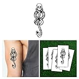 Harry Potter Death Eaters Dark Mark Temporary Tattoos (5pcs) for Cosplay Accessories and Dancing Party