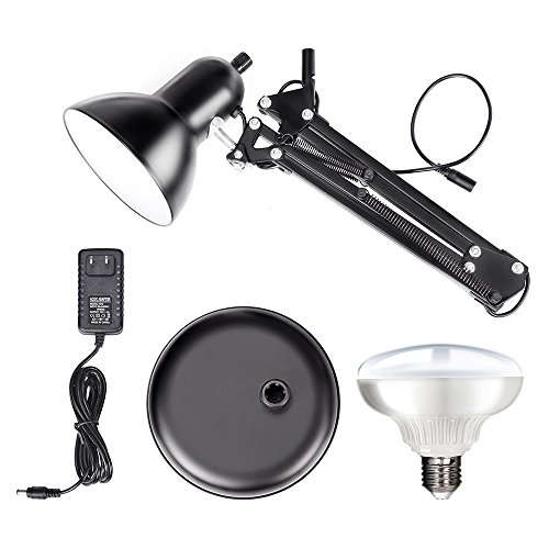 image for Emart 15W LED Adjustable Desk Lamp, Heavy Duty Base, Metal Table Lamp,