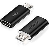ARKTEK USB-C Adapter - USB Type C (Female) to Micro USB (Male) Sync and Charging Adapter for Digital Camera Power Bank Galaxy