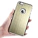 ULAK iPhone 6 Plus Case, Luxury Aluminum Chrome Coating Hybrid Hard Case Cover with PC Bumper for Apple iPhone 6s Plus / 6 Plus 5.5 Inch (Champagne Gold)
