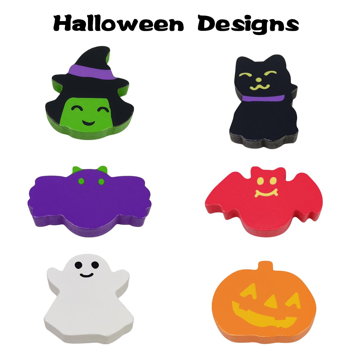 Pinkiwine Halloween Pumpkin Wooden Peg Puzzles Montessori Educational Toys for Kids Toddlers Halloween Toys Party Favors Treat Bags Gifts