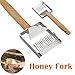 Honey Uncapping Tool, Jestar Honey Uncapping Fork Knife Uncapper Beekeeping Scraper Tool Stainless Steel Wooden Handle