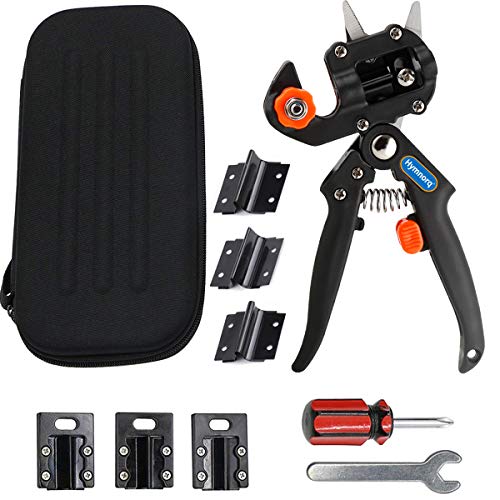 Hymnorq Garden Fruit Tree Professional Pruning Shears Grafting Cutting Tool with 6 Blades (2V & 2U & 2&Omega; Shaped) to Cut Grafting Stocks from 5mm up to 12mm in Diameter with English Manual