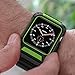 PROSA Compatible Apple Watch Band 44mm with Case, Upgraded Soft Silicone Sport Band Replacement iWatch Band Strap for Apple Watch Series 4/3/2/1 for Women and Men (Green)