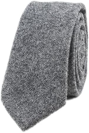 Hello Tie Unisex Wool Skinny Necktie Pure Color Narrow Tie