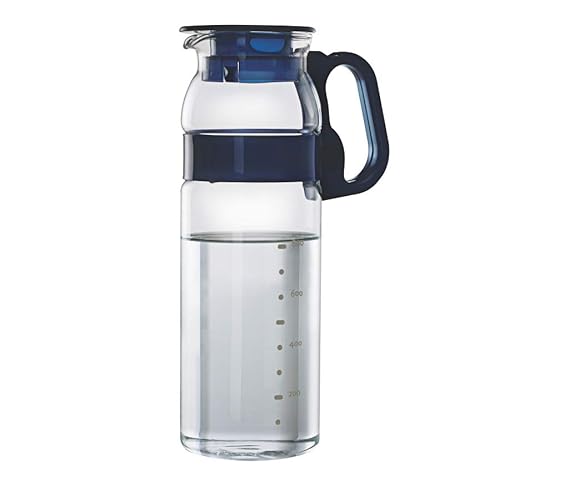 Borosil - IWT11JG2933 Marina Jug with Plastic Handle, 1.3 Litres, Transparent