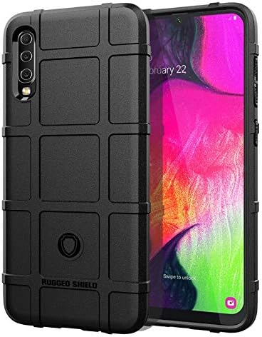 GeorgeBr- for Samsung Galaxy A70 Protective Back Cover Case, Slim Shockproof Armor Shiled Soft TPU Bumper Case for Samsung Galaxy A70 (Color : Black)