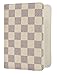 Daisy Rose Luxury Passport Holder Cover Case | PU Vegan Leather RFID Travel Organizer Card Holder (Cream)